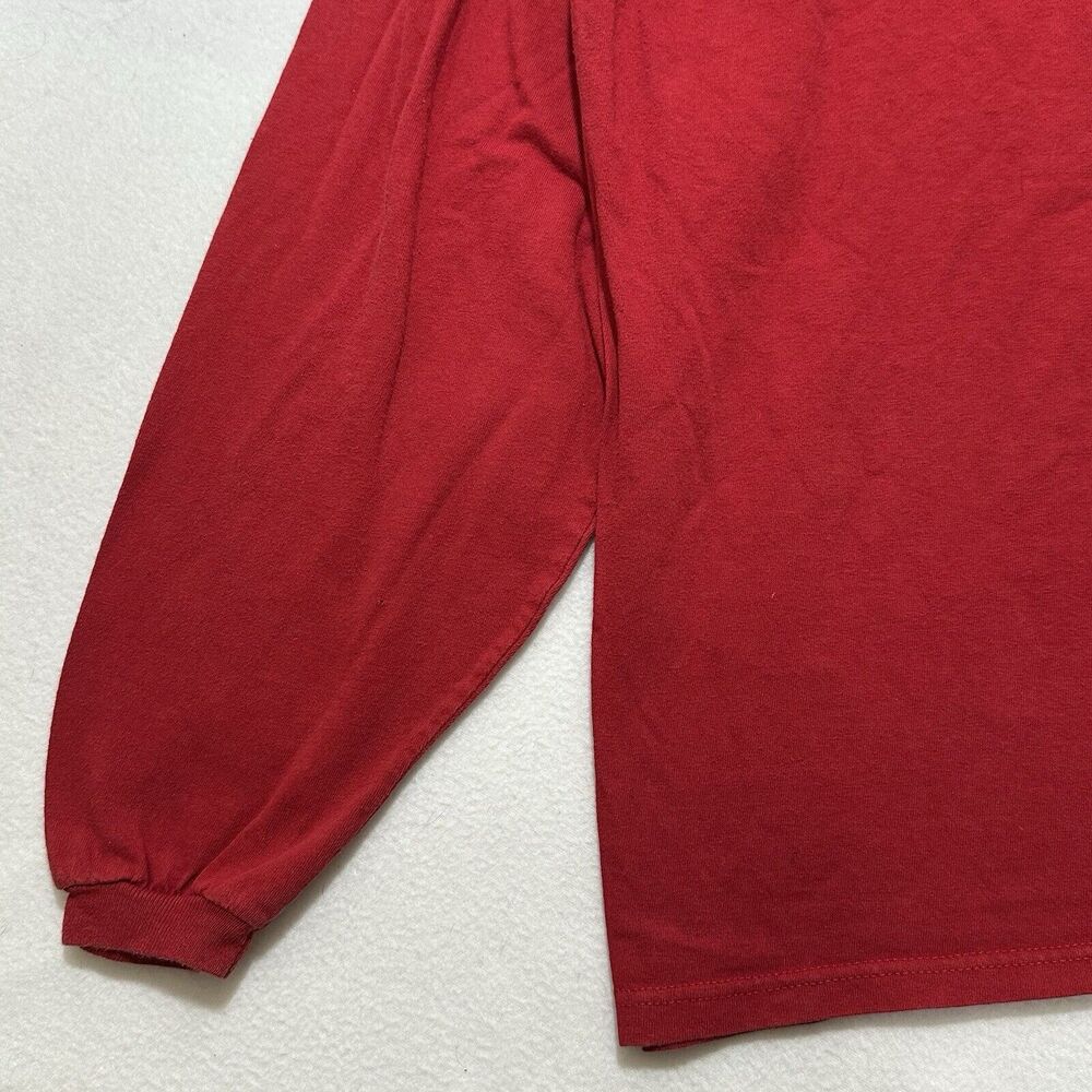 Adidas Men's 3XL Long Sleeve Crewneck Pullover T-Shirt White Logo Cotton - Picture 5 of 14
